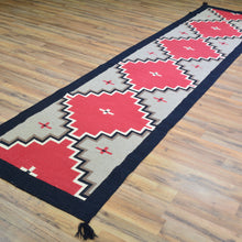 Load image into Gallery viewer, Hand-Woven Reversible Southwestern Design Handmade Wool Kilim (Size 2.7 X 10) Cwral-10998