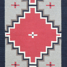 Load image into Gallery viewer, Hand-Woven Reversible Southwestern Design Handmade Wool Kilim (Size 2.7 X 10) Cwral-10998