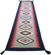 Load image into Gallery viewer, Hand-Woven Reversible Southwestern Design Handmade Wool Kilim (Size 2.6 X 11.9) Cwral-11001