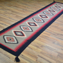 Load image into Gallery viewer, Hand-Woven Reversible Southwestern Design Handmade Wool Kilim (Size 2.6 X 11.9) Cwral-11001