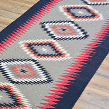 Load image into Gallery viewer, Hand-Woven Reversible Southwestern Design Handmade Wool Kilim (Size 2.6 X 11.9) Cwral-11001