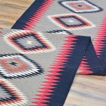 Load image into Gallery viewer, Hand-Woven Reversible Southwestern Design Handmade Wool Kilim (Size 2.6 X 11.9) Cwral-11001