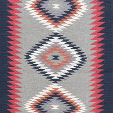 Load image into Gallery viewer, Hand-Woven Reversible Southwestern Design Handmade Wool Kilim (Size 2.6 X 11.9) Cwral-11001