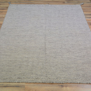 Hand-Woven Flat-Weave Contemporary Design Handmade Wool Rug (Size 4.0 X 5.10) Cwral-11016