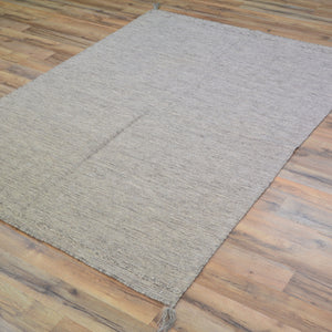 Hand-Woven Flat-Weave Contemporary Design Handmade Wool Rug (Size 4.0 X 5.10) Cwral-11016