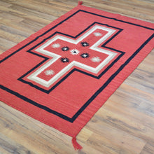 Load image into Gallery viewer, Hand-Woven Flat-Weave Contemporary Design Handmade Wool Rug (Size 3.2 X 4.11) Cwral-11034