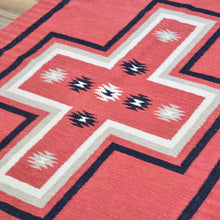 Load image into Gallery viewer, Hand-Woven Flat-Weave Contemporary Design Handmade Wool Rug (Size 3.2 X 4.11) Cwral-11034