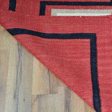 Load image into Gallery viewer, Hand-Woven Flat-Weave Contemporary Design Handmade Wool Rug (Size 3.2 X 4.11) Cwral-11034