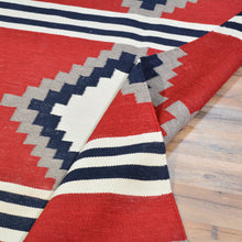 Load image into Gallery viewer, Hand-Woven Flat-Weave Contemporary Design Handmade Wool Rug (Size 3.0 X 5.0) Cwral-11043