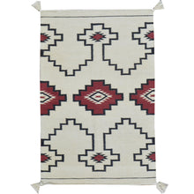 Load image into Gallery viewer, Hand-Woven Flat-Weave Contemporary Design Handmade Wool Rug (Size 2.6 X 4.0) Cwral-11046