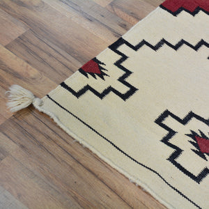 Hand-Woven Flat-Weave Contemporary Design Handmade Wool Rug (Size 2.6 X 4.0) Cwral-11046