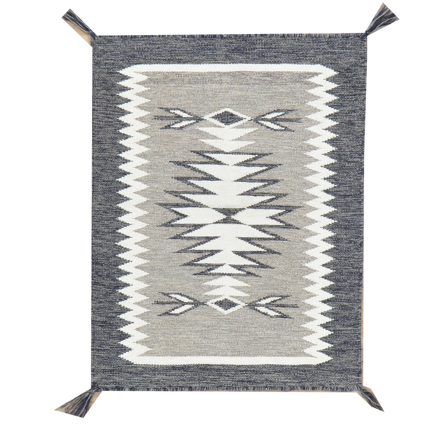 Hand-Woven Flat-Weave Contemporary Design Handmade Wool Rug (Size 2.2 X 3.0) Cwral-11049