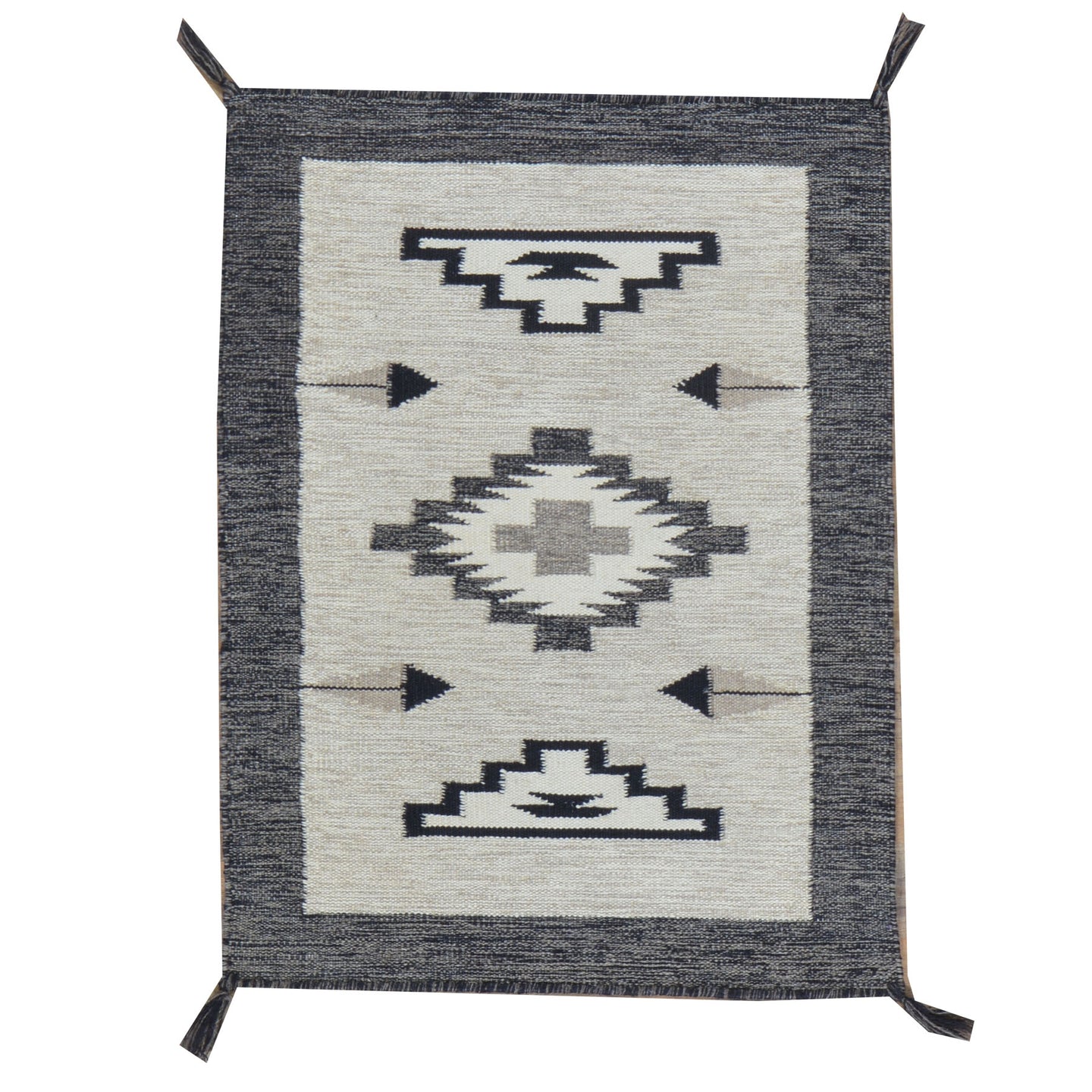 Hand-Woven Flat-Weave Contemporary Design Handmade Wool Rug (Size 2.2 X 3.0) Cwral-11052