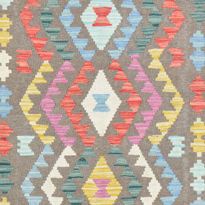 Hand-Woven Flat-Weave Traditional Design Handmade Wool Rug (Size 3.5 X 5.1) Cwral-11055