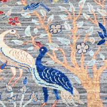 Load image into Gallery viewer, Hand-Knotted Paradise Birds Design Runner Handmade Wool  Rug (Size 2.6 X 9.7) Cwral-11070