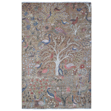 Load image into Gallery viewer, Hand-Knotted Paradise Birds Design Handmade Wool  Rug (Size 6.0 X 9.2) Cwral-11088