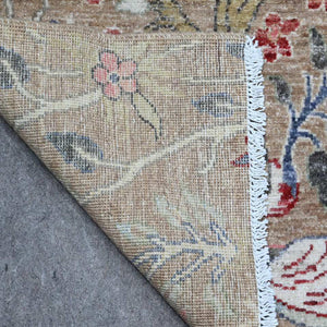 Hand-Knotted Paradise Birds Design Handmade Wool  Rug (Size 6.0 X 9.2) Cwral-11088