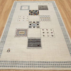 Hand-Knotted Modern Lori Gabbeh Design Wool Handmade Rug (Size 6.2 x 9.3) Cwral-11106