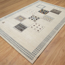 Load image into Gallery viewer, Hand-Knotted Modern Lori Gabbeh Design Wool Handmade Rug (Size 6.2 x 9.3) Cwral-11106