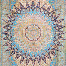 Load image into Gallery viewer, Hand-Knotted Kashmiri Silk Traditional Design Handmade Rug (Size 6.3 X 8.8) Cwral-11121