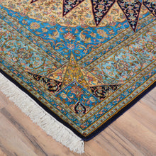 Load image into Gallery viewer, Hand-Knotted Kashmiri Silk Traditional Design Handmade Rug (Size 6.3 X 8.8) Cwral-11121