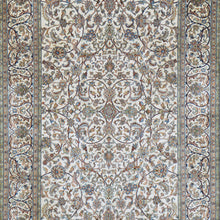 Load image into Gallery viewer, Hand-Knotted Kashmiri Silk Traditional Design Handmade Rug (Size 4.1 X 6.2) Cwral-11124