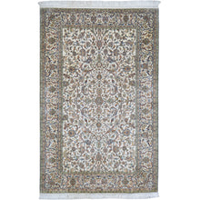 Load image into Gallery viewer, Hand-Knotted Kashmiri Silk Traditional Design Handmade Rug (Size 4.1 X 6.2) Cwral-11124