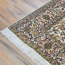 Load image into Gallery viewer, Hand-Knotted Kashmiri Silk Traditional Design Handmade Rug (Size 4.1 X 6.2) Cwral-11124