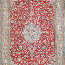 Load image into Gallery viewer, Hand-Knotted Kashmiri Silk Traditional Design Handmade Rug (Size 3.11 X 6.2) Cwral-11127