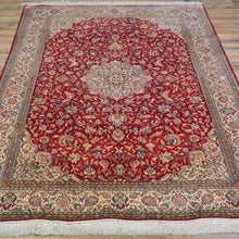 Load image into Gallery viewer, Hand-Knotted Kashmiri Silk Traditional Design Handmade Rug (Size 3.11 X 6.2) Cwral-11127