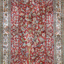 Load image into Gallery viewer, Hand-Knotted Kashmiri Silk Traditional Design Handmade Rug (Size 2.6 X 4.4) Cwral-11130