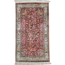 Load image into Gallery viewer, Hand-Knotted Kashmiri Silk Traditional Design Handmade Rug (Size 2.6 X 4.4) Cwral-11130