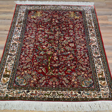 Load image into Gallery viewer, Hand-Knotted Kashmiri Silk Traditional Design Handmade Rug (Size 2.6 X 4.4) Cwral-11130