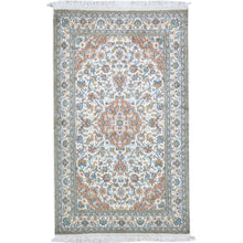 Load image into Gallery viewer, Hand-Knotted Kashmiri Silk Traditional Design Handmade Rug (Size 3.1 X 5.0) Cwral-11133