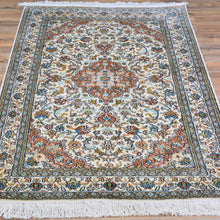 Load image into Gallery viewer, Hand-Knotted Kashmiri Silk Traditional Design Handmade Rug (Size 3.1 X 5.0) Cwral-11133