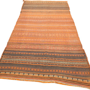 Hand-Woven Tribal Afghan Surmai Sumak Handmade Wool Rug (Size 3.5 X 7.11) Cwral-11142