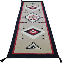 Load image into Gallery viewer, Hand-Woven Reversible Southwestern Design Handmade Wool Kilim (Size 2.7 X 9.11) Cwral-11154