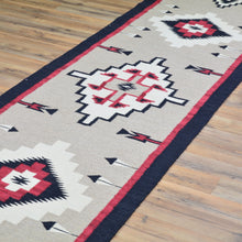 Load image into Gallery viewer, Hand-Woven Reversible Southwestern Design Handmade Wool Kilim (Size 2.7 X 9.11) Cwral-11154