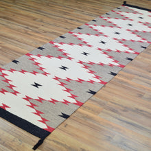 Load image into Gallery viewer, Hand-Woven Reversible Southwestern Design Handmade Wool Kilim (Size 2.8 X 9.9) Cwral-11157