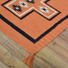 Load image into Gallery viewer, Hand-Woven Reversible Southwestern Design Handmade Wool Kilim (Size 2.8 X 9.8) Cwral-11160