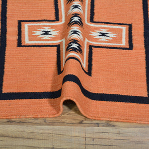 Hand-Woven Reversible Southwestern Design Handmade Wool Kilim (Size 2.8 X 9.8) Cwral-11160