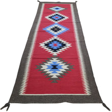 Load image into Gallery viewer, Hand-Woven Reversible Southwestern Design Handmade Wool Kilim (Size 2.7 X 9.9) Cwral-11163