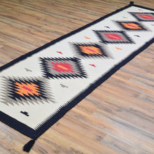 Load image into Gallery viewer, Hand-Woven Reversible Southwestern Design Handmade Wool Kilim (Size 2.7 X 9.9) Cwral-11166