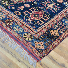 Load image into Gallery viewer, Hand-Knotted Tribal Vintage Traditional Design Handmade Rug (Size 4.10 X 6.2) Cwral-11184