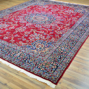 Hand-Knotted Tribal Vintage Oriental Design Handmade Rug (Size 8.3 X 11.3) Cwral-11238