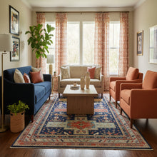 Load image into Gallery viewer, Hand-Knotted Geometric Oriental Design Wool Rug (Size 9.10 X 13.7) Cwral-11241
