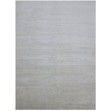 Load image into Gallery viewer, Hand-knotted Modern Geometric wool rug 9x12, gray and ivory design, Classic World Rugs Santa Fe NM