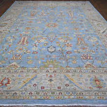 Load image into Gallery viewer, Hand-Knotted Oushak Traditional Design Wool Rug (Size 12.1 X 14.6) Cwral-11319