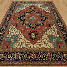 Load image into Gallery viewer, Hand-Knotted Fine Heriz Design Traditional Handmade Wool Rug (Size 9.11 X 14.0) Cwral-11328