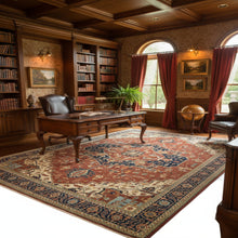 Load image into Gallery viewer, Hand-Knotted Fine Heriz Design Traditional Handmade Wool Rug (Size 8.9 X 12.1) Cwral-11367